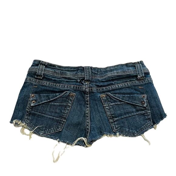 Next Jeans Medium Wash Low Rise Denim Cutoff Shorts - Size 26 - Picture 5 of 13